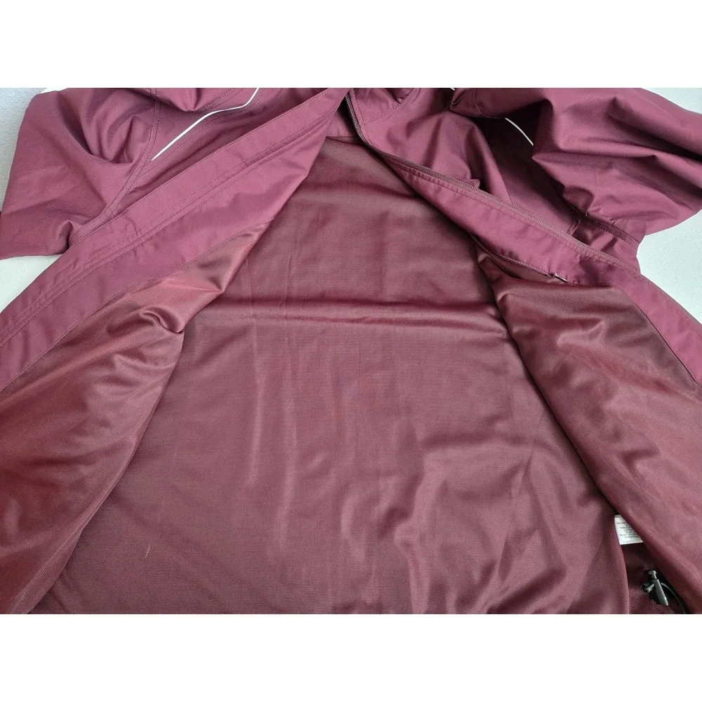 Cutter & Buck Men's M Maroon CB WeatherTec Beacon Full Zip‎ Lightweight Jacket